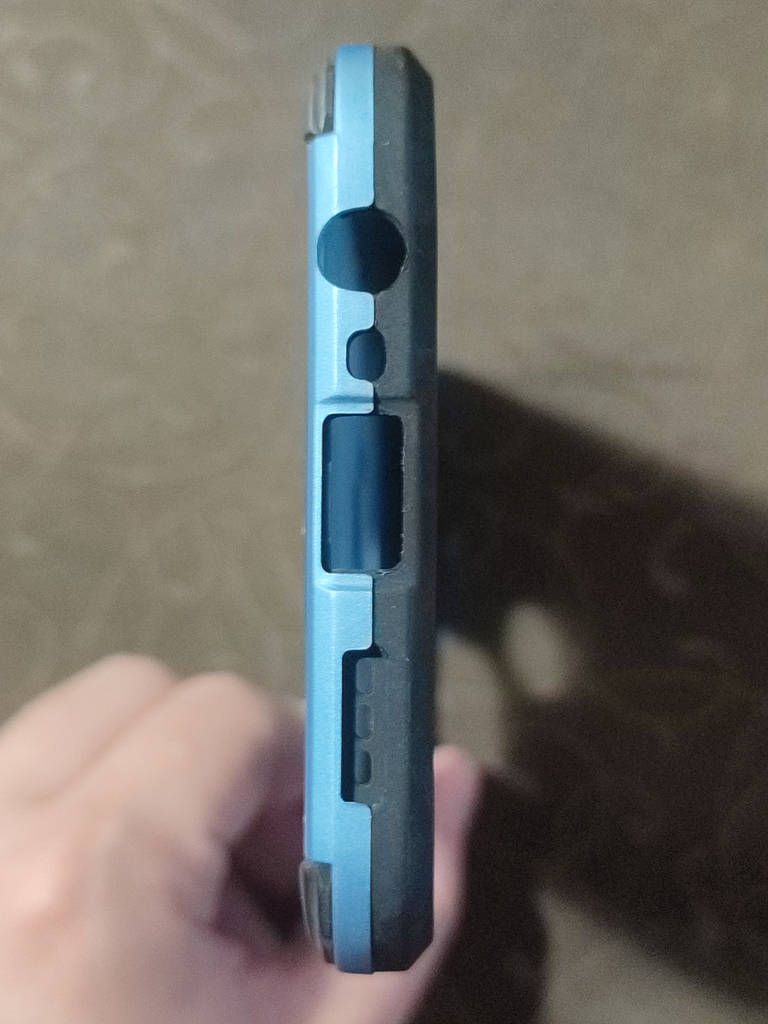 Чохол Fiji Ring для Oppo A15 / A15s броньований бампер з кільцем темно-синій - фото покупців 4