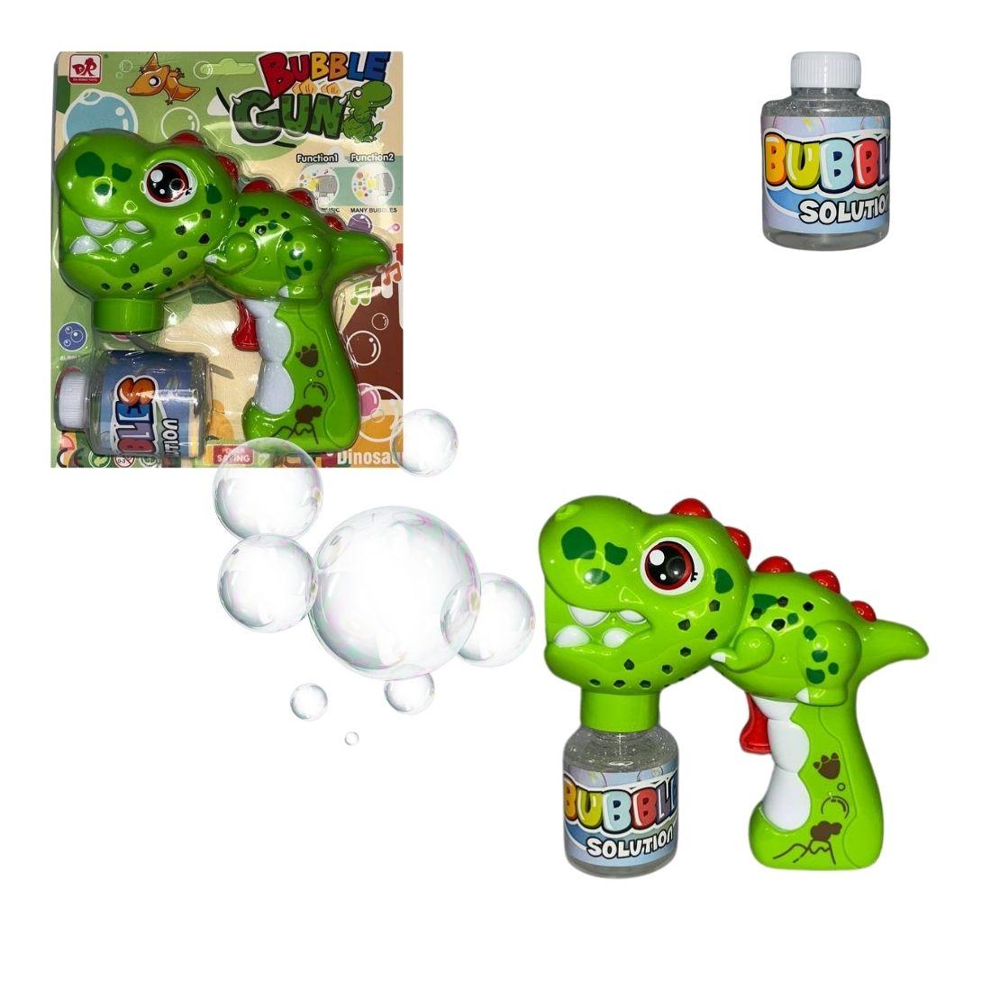 889-80С Пістолет з мильними бульбашками, батар, світло, музика, 15 см, на планшетці., фото 1