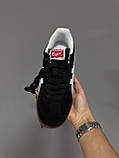 Чорні замшеві жіночі кросівки ASICS ONITSUKA TIGER BLACK / WHITE / GUM Демісезонні кеди Асікс Тайгер, фото 2