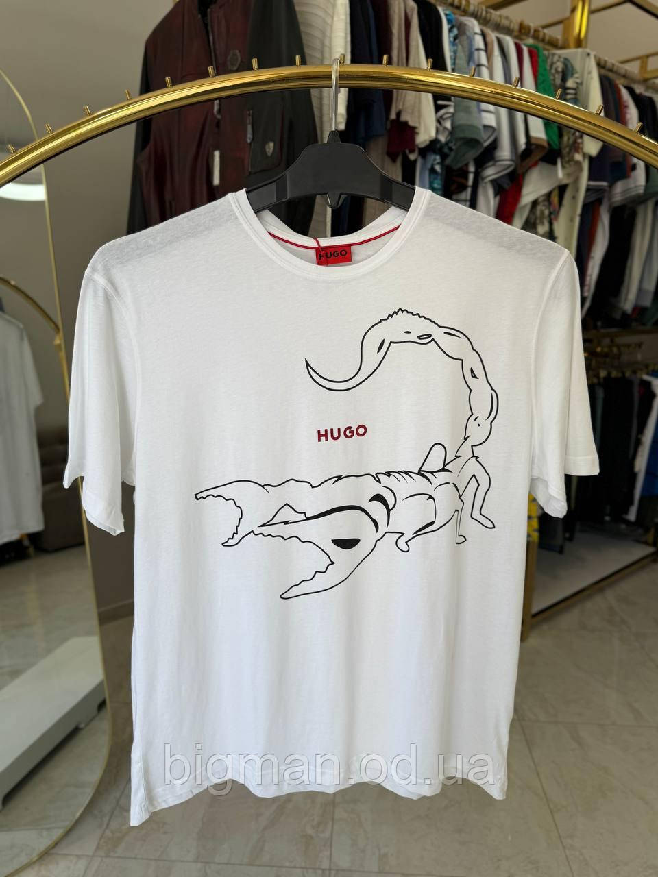 Чоловіча футболка SCORP 2513 Туреччина (батал) 3-7XL біла