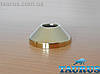 Золотий фланець Конус ThermoPulse Gold розмір D70 мм / висота 25 мм, під внутрішній розмір 3/4" (26мм). Латунь, фото 4