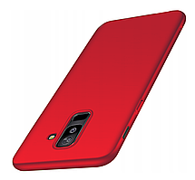 Чехол MSVII для Samsung Galaxy A6 Plus 2018 (поликарбонат) Red