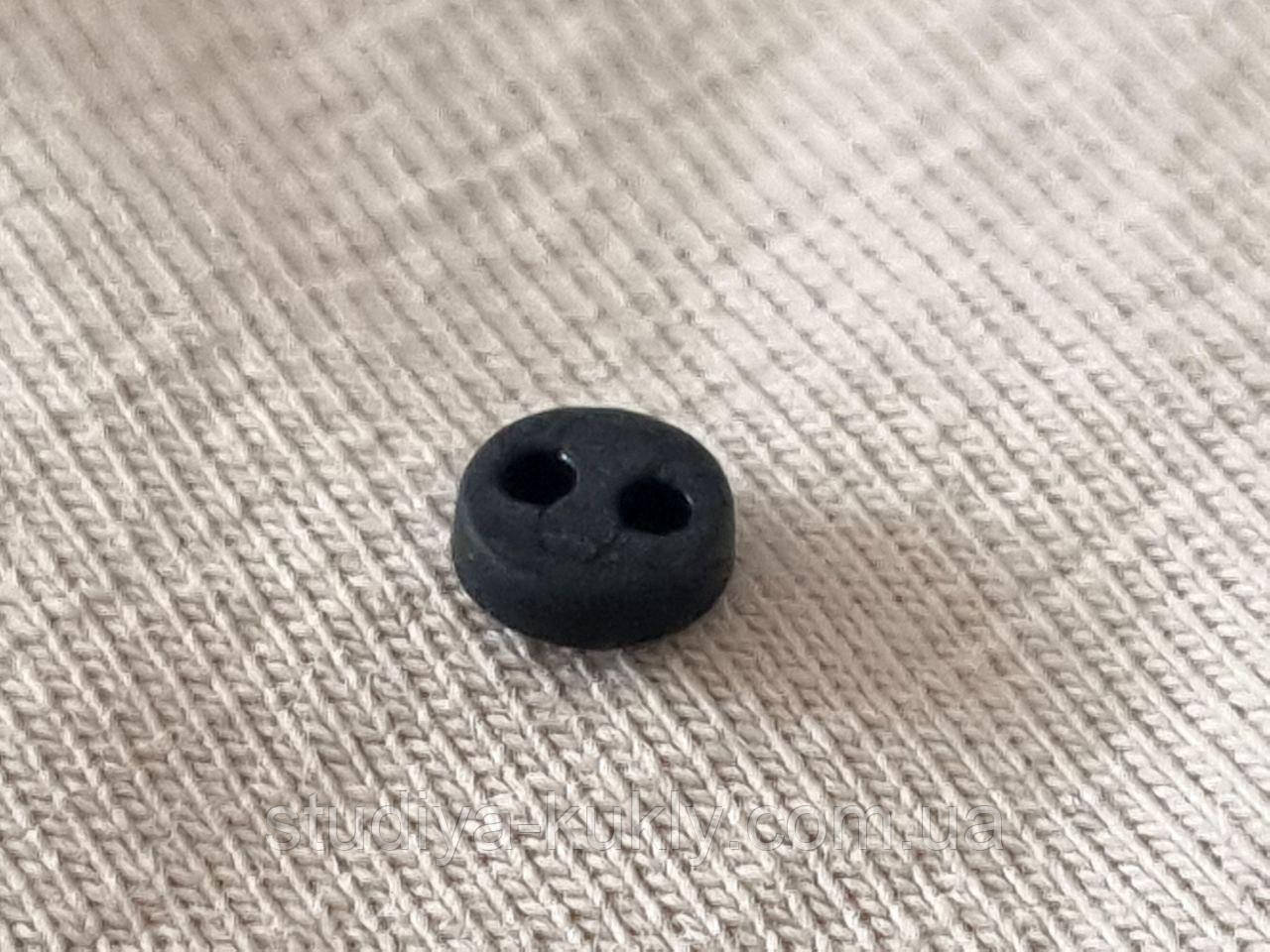 Гудзики для ляльок мікро, 4 мм, № 4.48 відтінок чорного, матові, фото 1