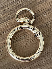 Карабін кільце для сумки Ø всередині 20*3 мм ЗОЛОТО