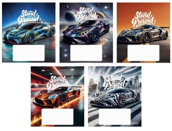 Зошит 12 арк. клітинка "Школярик" / Best racers, фото 1