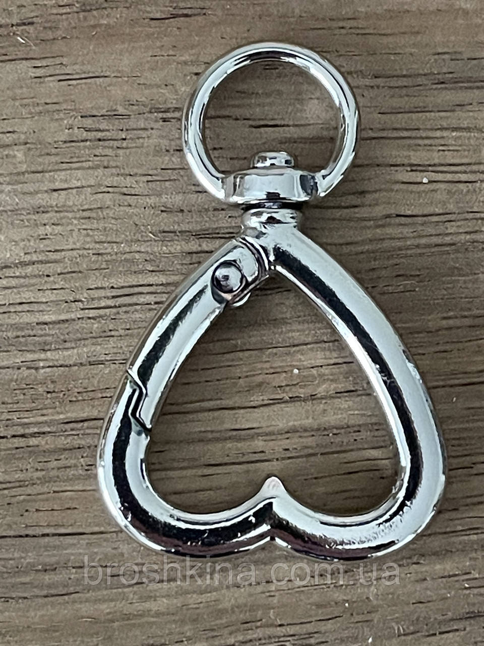 Карабін кільце для сумки Ø всередині 20*4 мм СРІБЛО, фото 1