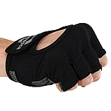 Рукавички для фітнесу та силових тренувань HARD TOUCH BC-4460 Чорний (М-XL), фото 4