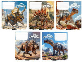 Зошит 12 арк. клітинка "Школярик" / Dino Empire