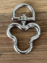 Карабін кільце для сумки Ø всередині 20*3 мм СРІБЛО