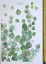 Наклейка на стіну Зелені рослини що звисають (лист 60 х 90 см) Б296-27, фото 3