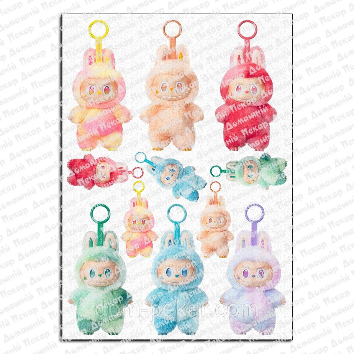 Лабубу Labubu 2 вафельна картинка