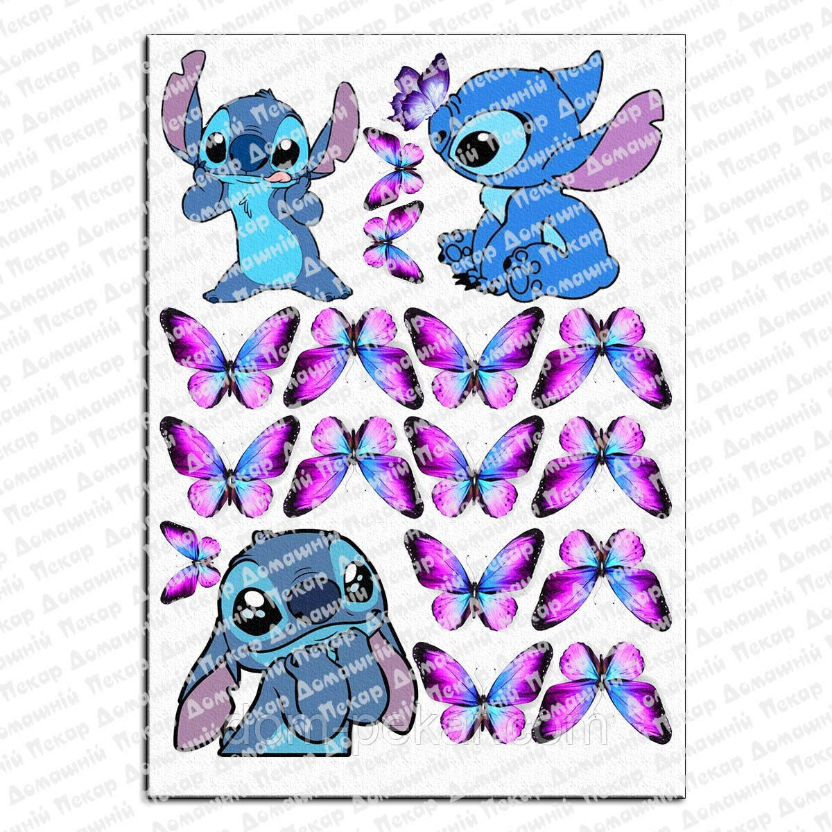 Стич Stitch 3 вафельна картинка