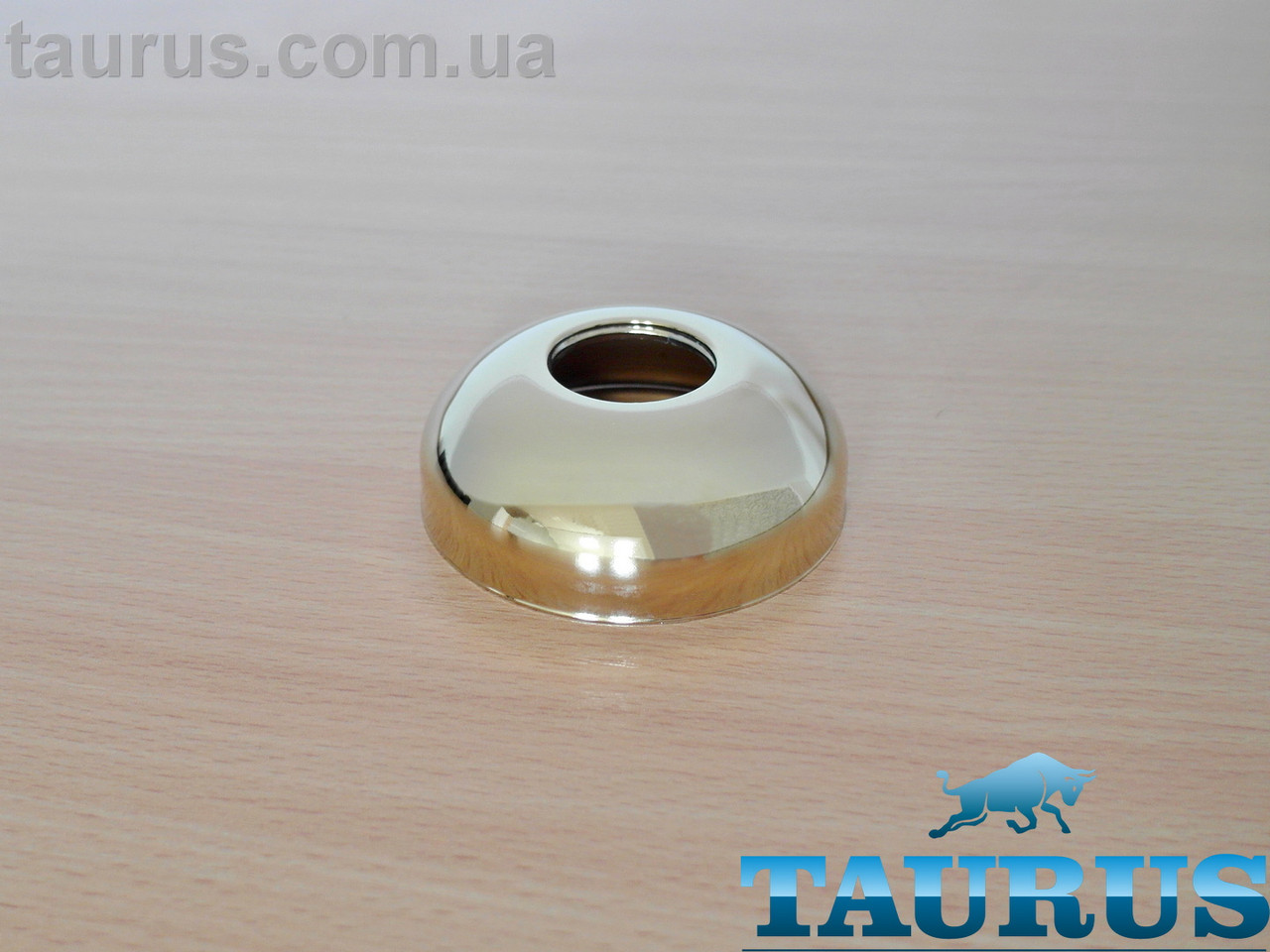 Золотий фланець ThermoPulse Sphere Gold розмір D70 мм / висота 25 мм, під внутрішній розмір 3/4" (26мм). Латунь, фото 1