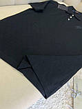 Сорочка поло Louis Vuitton Damier Signature Black чоловіча чорна якість преміум, фото 4