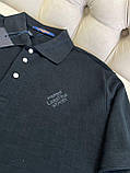 Сорочка поло Louis Vuitton Damier Signature Black чоловіча чорна якість преміум, фото 7