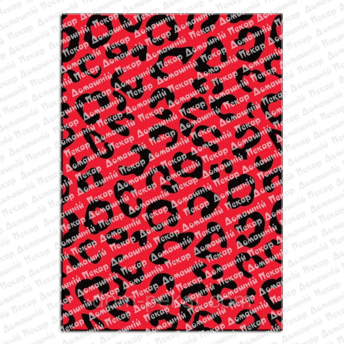 Леопард червоний фонова вафельна картинка