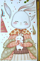 Вінілова наклейка 4 зайці кролика (лист 60 х 90 см) Б405 XG-AB, фото 5