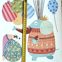 Наклейка на стіну BRUP Звірі з повітряними кульками (лист 60 х 90 см) Б146-19 FG-AB, фото 3