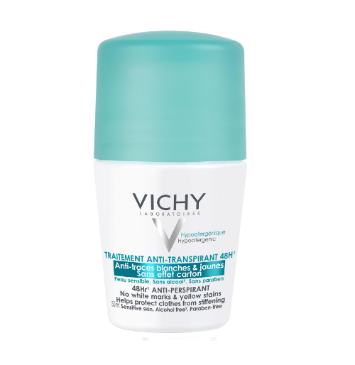 Кульковий дезодорант-антиперспірант Vichy Anti-Transpirant 48H, 50 мл, фото 1