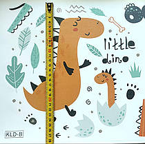 Вінілові наклейки Динозаври на відпочинку (лист 60 х 90 см) б249-22 KLD-AB, фото 4