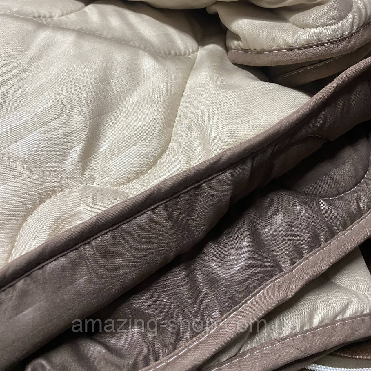 Літня ковдра двоспальна 175*215 см Ковдра літня, наповнювач бавовна. Стьобана ковдра ODA, фото 1