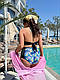 Купальник жіночий базовий ідеальний роздільний плавки висока талія ліф топ біфлекс пляжний принт батал, фото 6