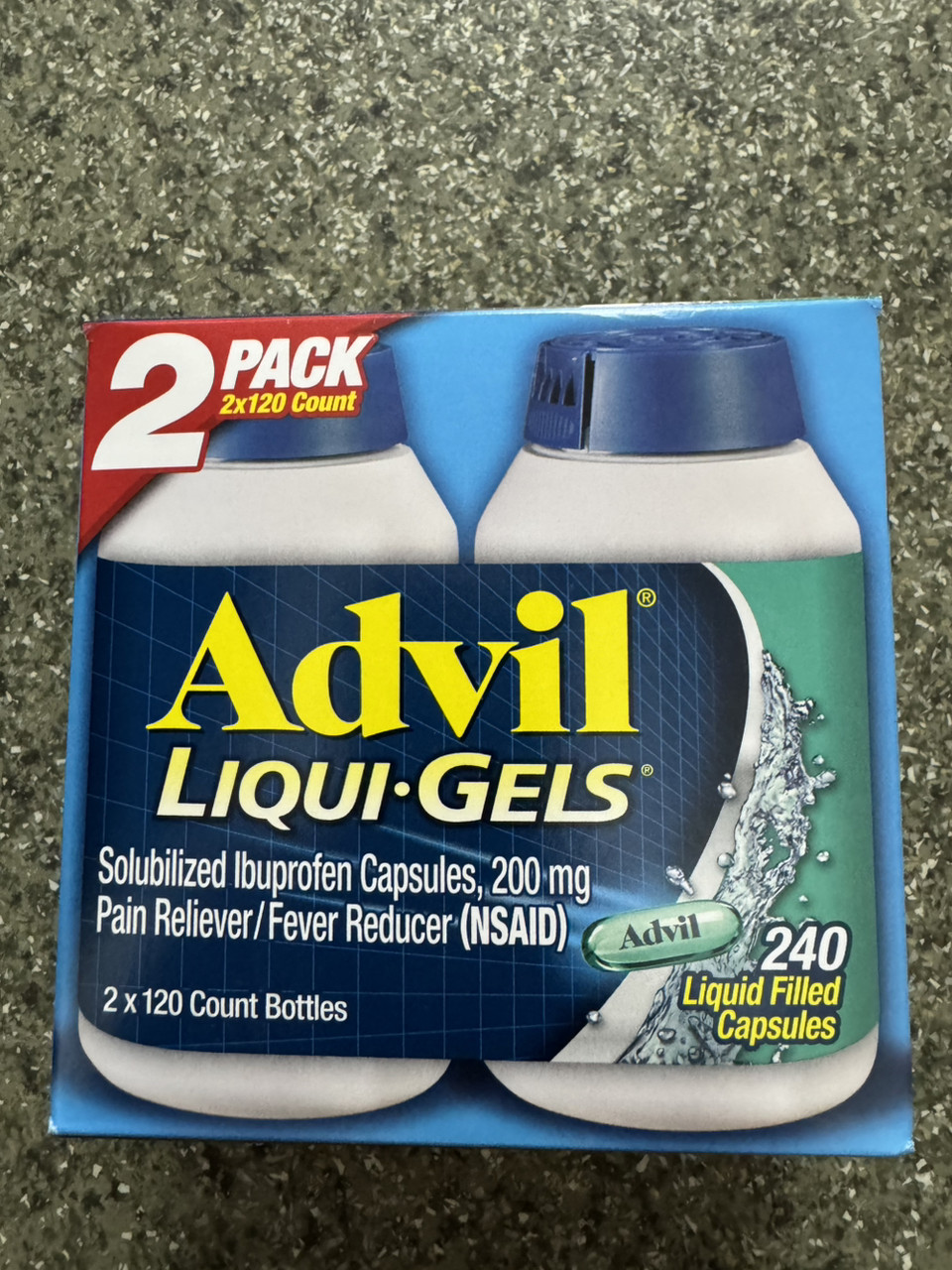 Адвіл Advil 240 Liqui-Gels рідких капсул 200 мг