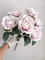Штучні троянди . Букет декоративних троянд ( рожева пастельна з градієнтом , 43 см ), фото 2