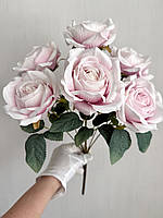 Штучні троянди . Букет декоративних троянд ( рожева пастельна з градієнтом , 43 см ), фото 4