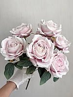 Штучні троянди . Букет декоративних троянд ( рожева пастельна з градієнтом , 43 см ), фото 5