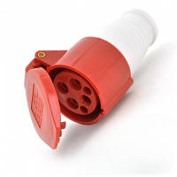 Силова розетка 3Р+РЕ 16А, ССІ-214 GISELT, для 380 В G-SLEE-214, переносна