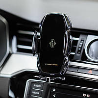Розумний автотримач із бездротовою зарядкою – надійна фіксація та швидке заряджання в дорозі!