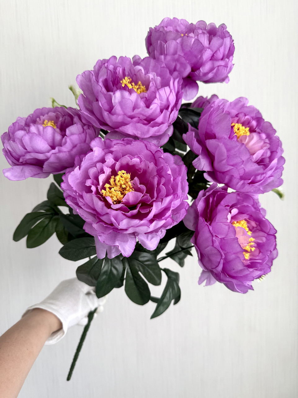Букет штучних півоній ( 65 см , 7 великих бутонів ), фото 1