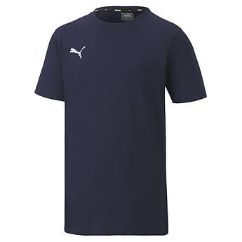 Дитяча футболка PUMA TeamGoal Casual 656709-06, Темно-синій, Розмір (EU) — 140cm
