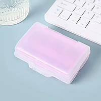 Контейнер для лекарств и таблеток, бокс для мелочей, пластиковый органайзер для хранения, 10×10×5см,purple