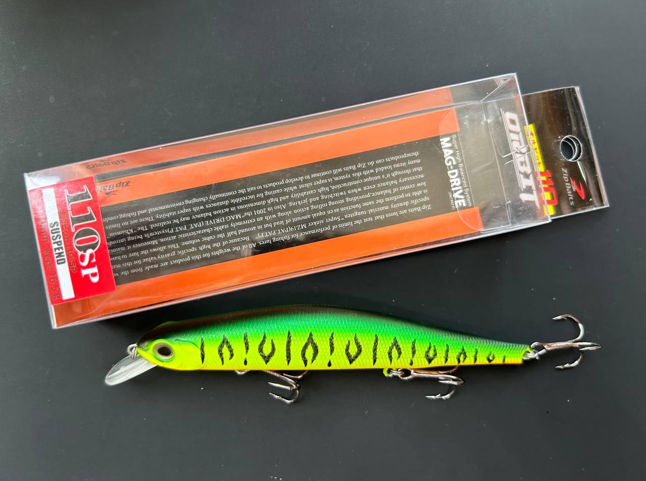 Воблер Columbia-Fishing Orbit 110SP 16.5г цвет Mat Tiger | воблер для щуки та судака | Японська якість, фото 1