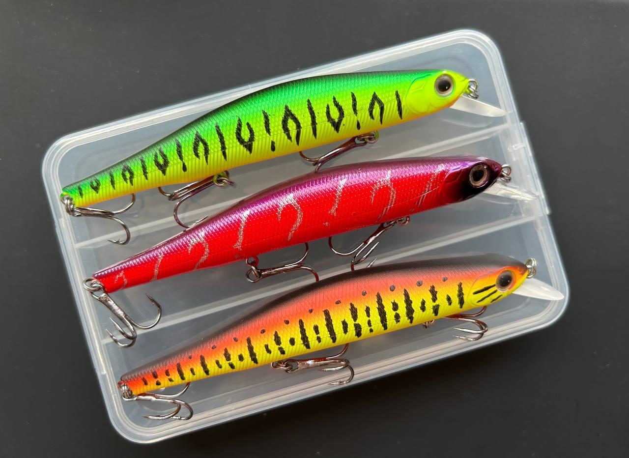 Воблер Columbia-Fishing Orbit 110SP 16.5г | Набір 3шт+коробка для щуки та судака | Японська якість, фото 1