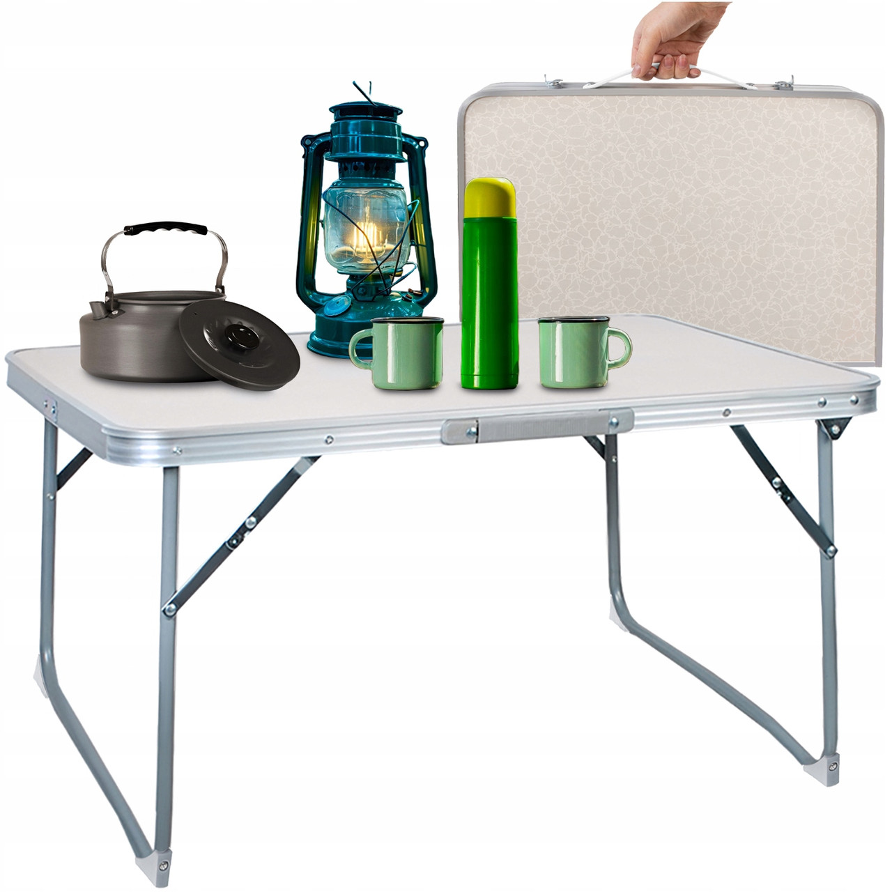 Стіл Trizand 23428 — складний, 60×40×26 см, валіза, до 15 кг, фото 1