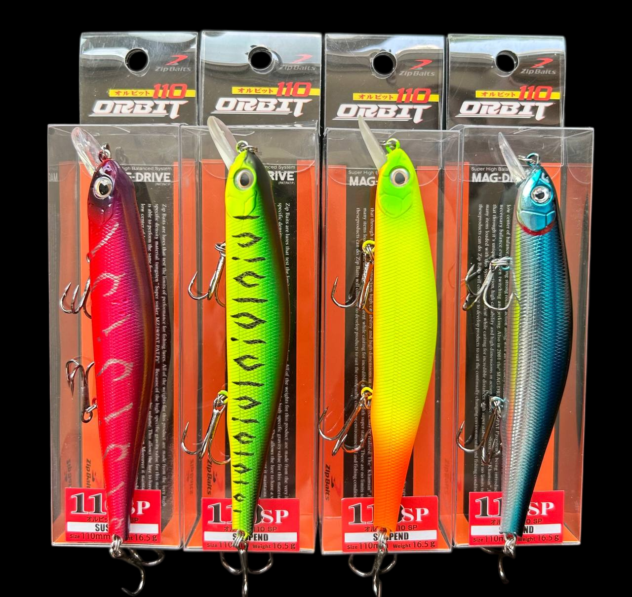 Воблер Columbia-Fishing Orbit 110SP 16.5г | Набір 4шт для щуки та судака | Японська якість, фото 1