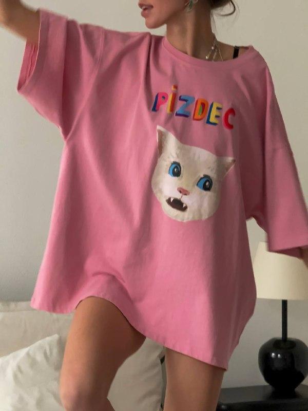 Жіноча футболка; Колір: рожевий; Размеры: 42-46 (one size ) ;, фото 1