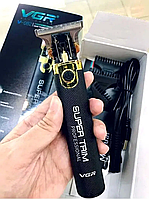 Бритва для бороди електронна, Електрична бритва машинка для гоління (+3 насадки), DVS