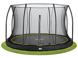 Батут Salta Comfort Edition Ground круглий, 427см, чорний