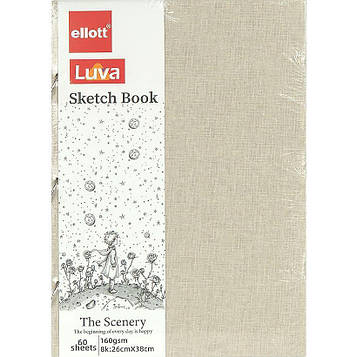 Скетчбук блокнот для малювання А3 - 60 аркушів на кільцях 26*38 см