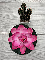 Штучний лотос для водойми, діаметр 15 см — декоративна квітка для ставка, басейну, фонтану, фото 2