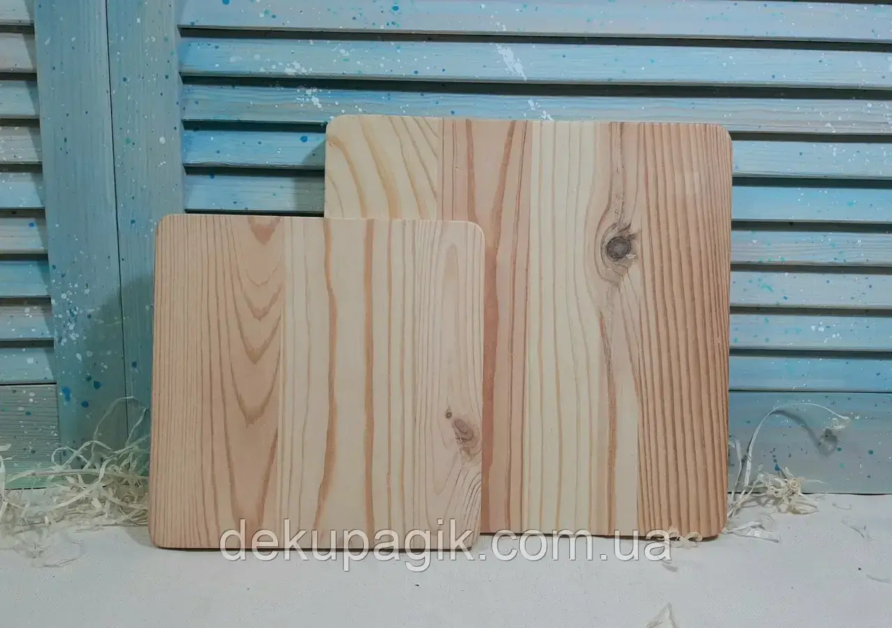 Основа для брашування. Квадрат 19х19см. Сосна., фото 1