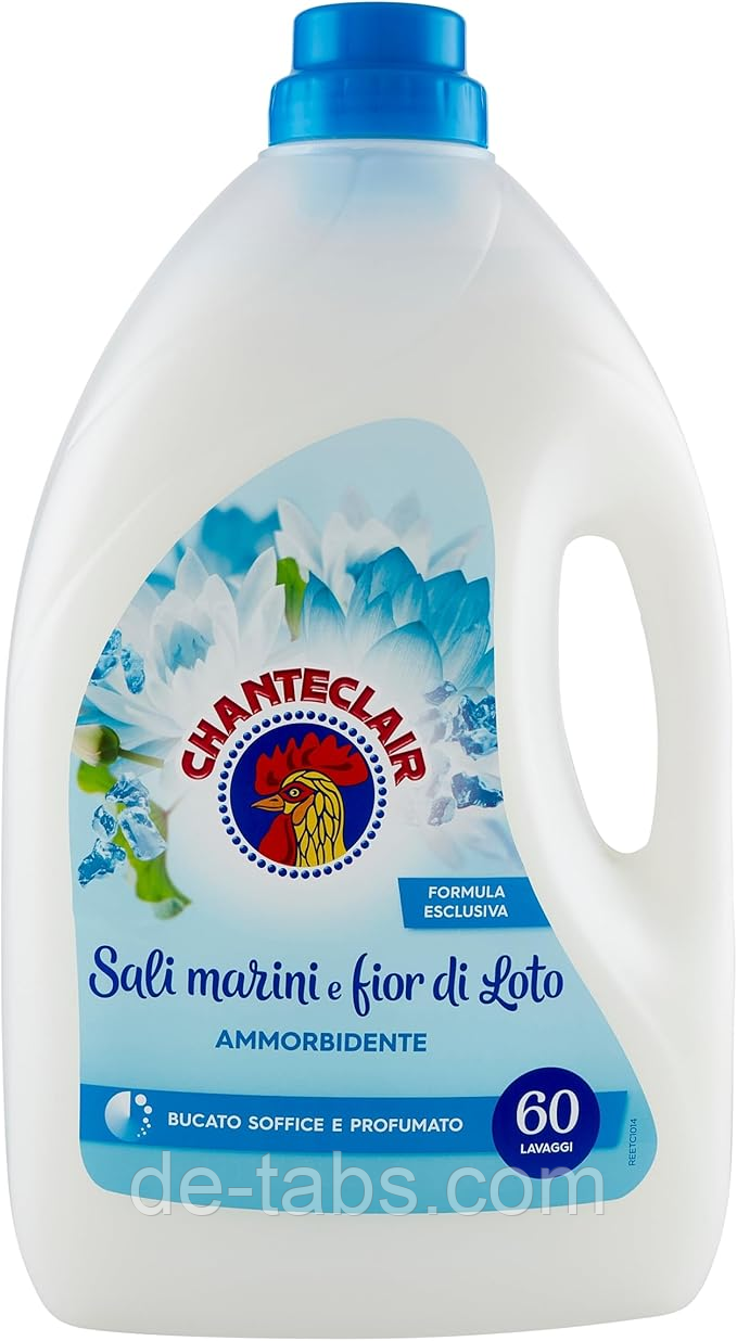 Chanteclair кондиціонер-пом'якшувач Морська сіль та квітка лотоса 3000 мл (60 прань)
