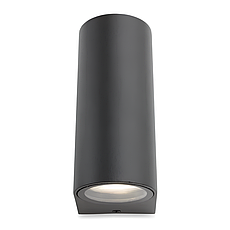 Фасадний світильник під дві лампи GU10 220V алюмінієвий чорного кольору IP54 Velmax V-WL-33, фото 4