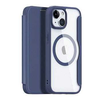 Чохол-книжка Dux Ducis Skin X Pro with MagSafe для iPhone 15 Blue