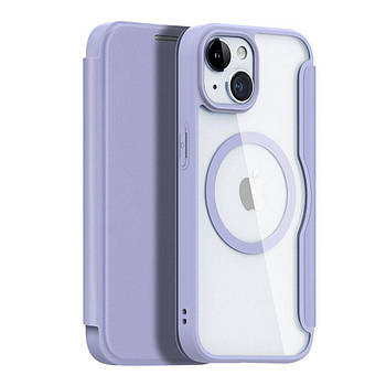 Чохол-книжка Dux Ducis Skin X Pro with MagSafe для iPhone 15 Purple