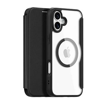 Чохол-книжка Dux Ducis Skin X Pro with MagSafe для iPhone 16 Plus Pure Black